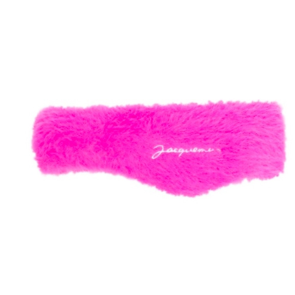 Jacquemus Pink Fur Headband